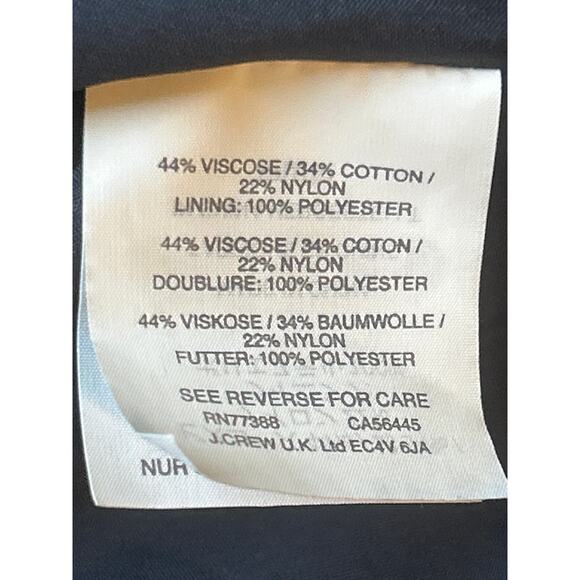 J. Crew Pamela Dress Leavers Lace Blue Size 16 Illusion Neckline Back Keyhole - Picture 6 of 8